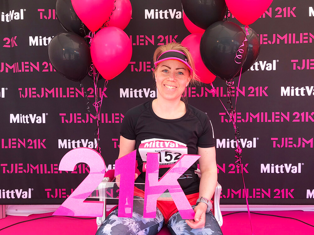 Tjejmilen21k 2018 - Karin Axelsson