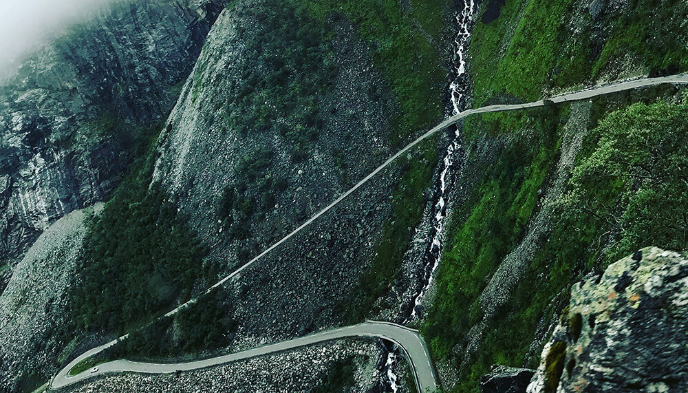 Trollstigen i Norge