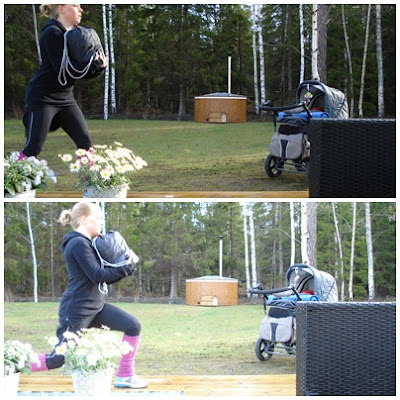 utfall - Benpass ute och yoga inne