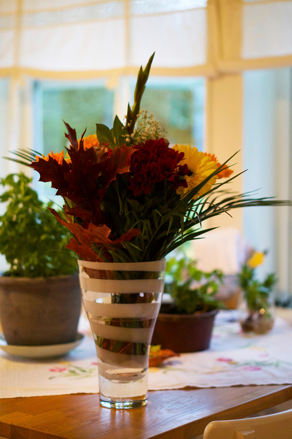 blommor i vas