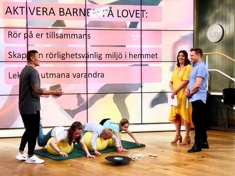 Tips för en aktiv sommar med Mårten Nylén och barnen på TV4 Nyhetsmorgon