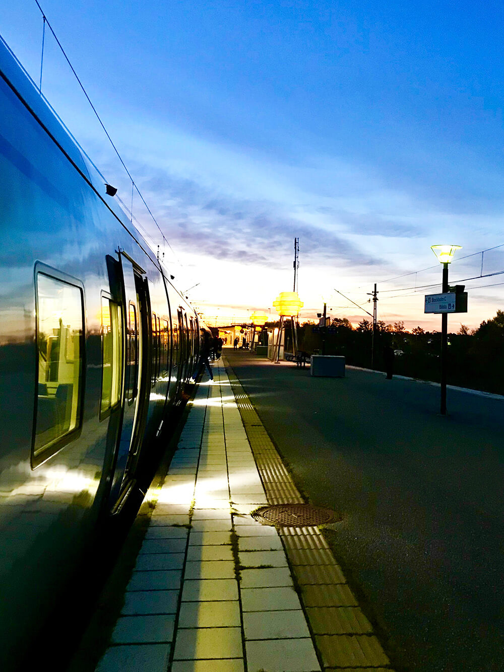 morgon på stationen