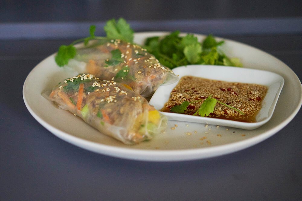 Vegetarisk vårrulle med Quorn