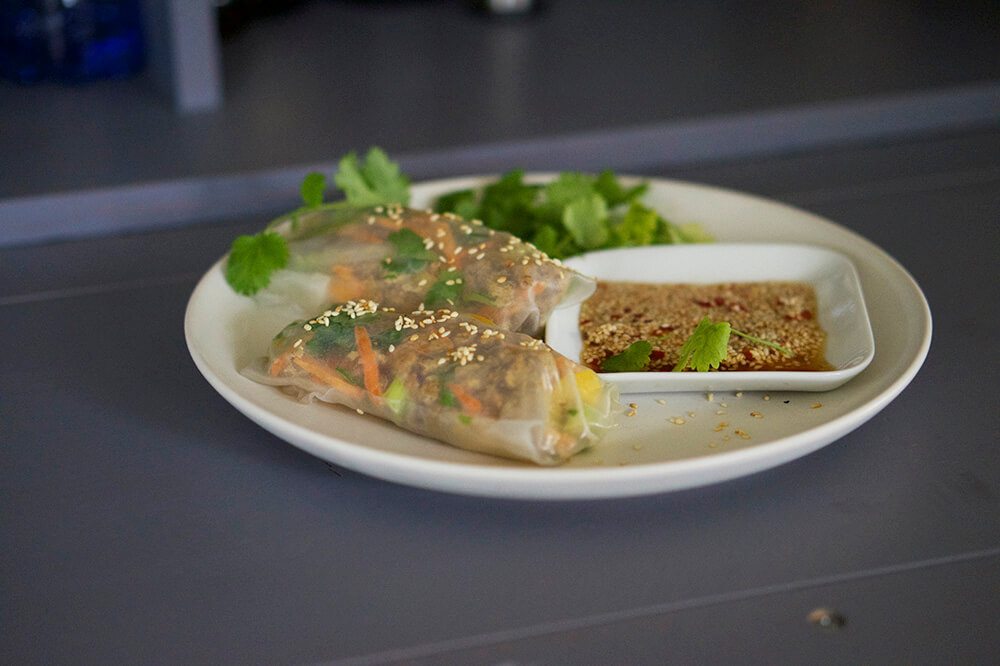 Vegetarisk vårrulle med Quorn