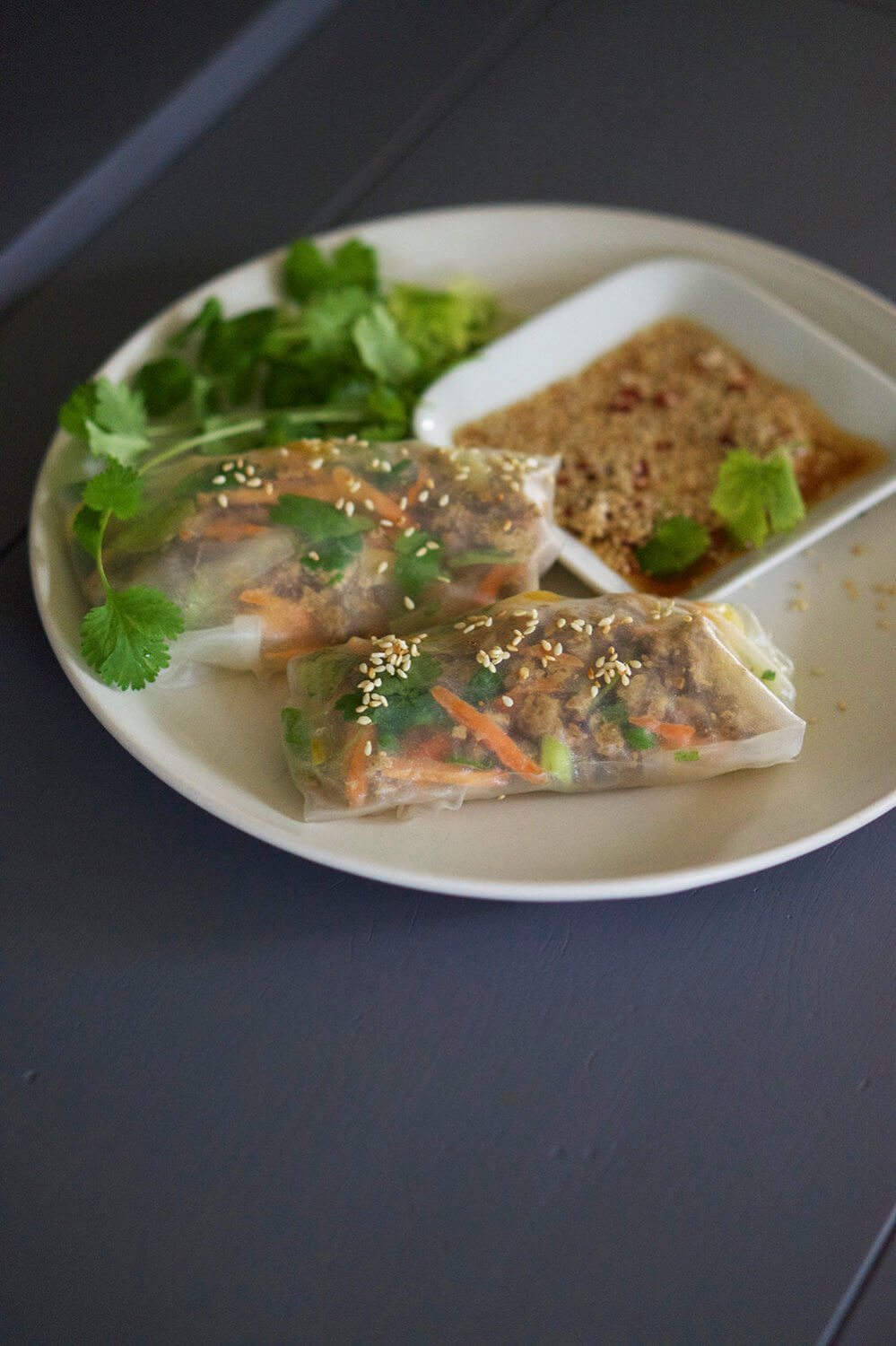 Vegetarisk vårrulle med Quorn