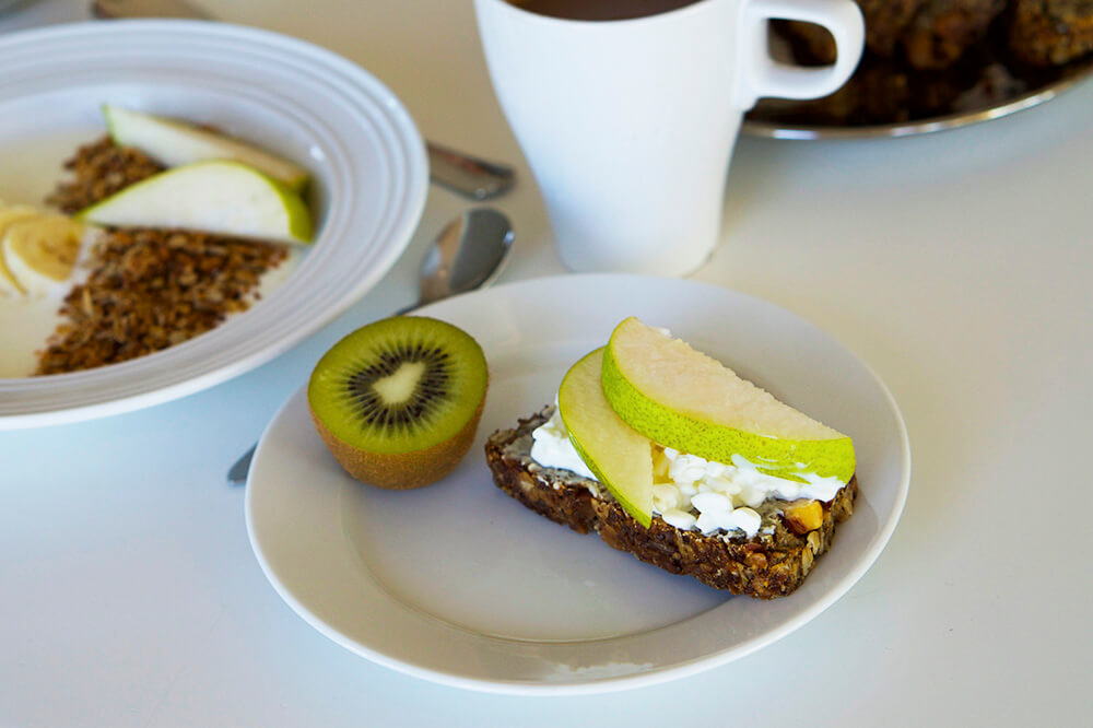 Yoga Island bröd till frukost