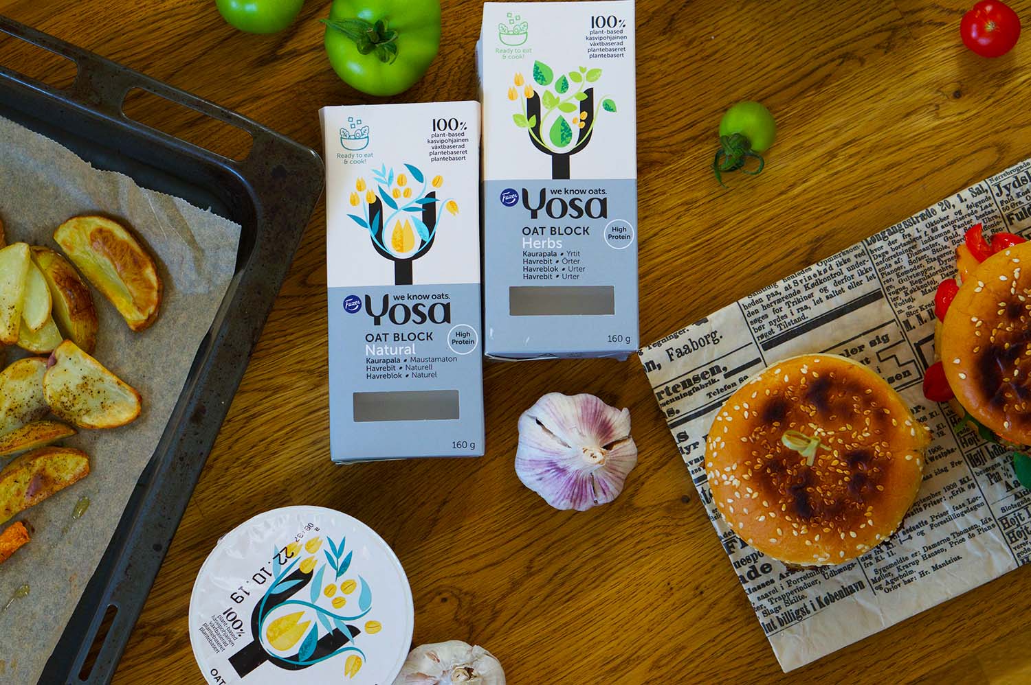 Yosa Oat vegansk burgare - recept