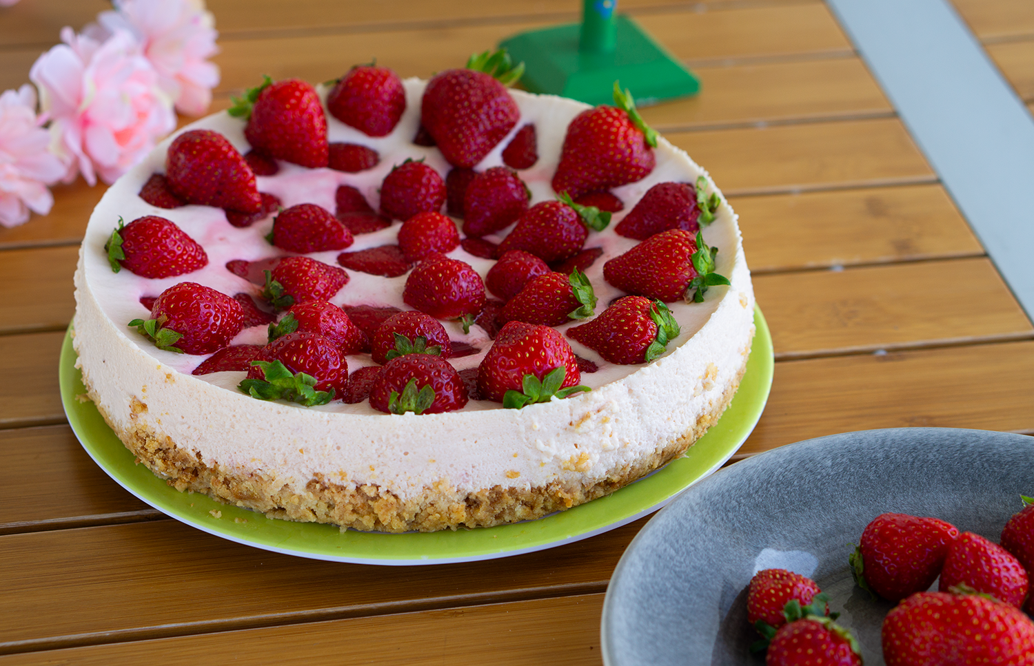 Jordgubbscheesecake recept