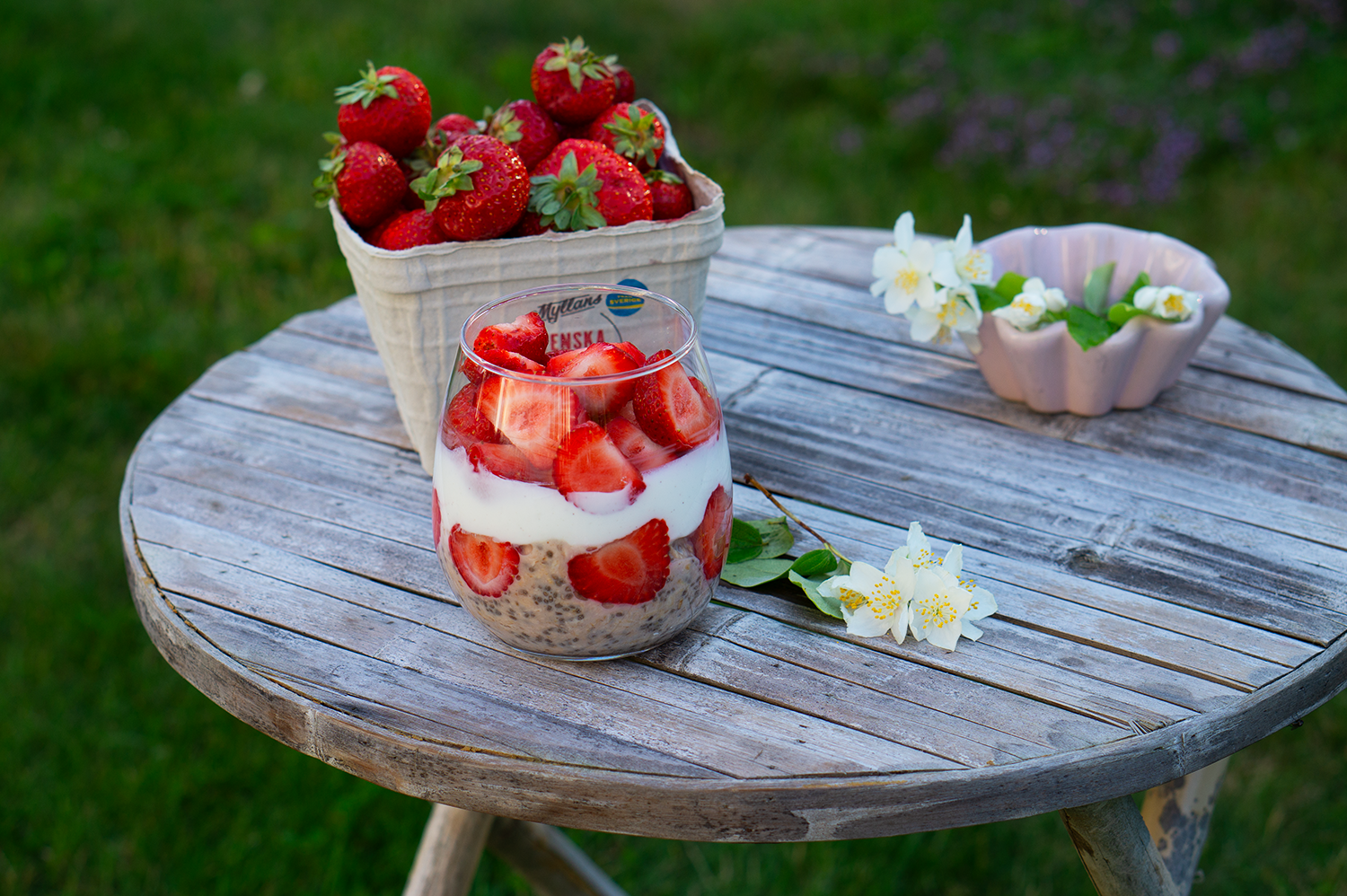 Overnight Oats Jordgubb - recept