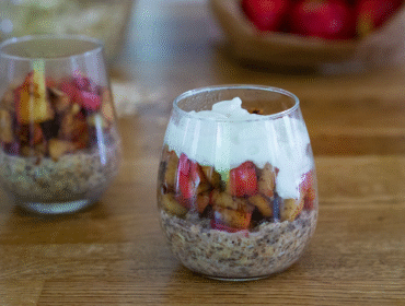Nyttig äppelpaj frukost