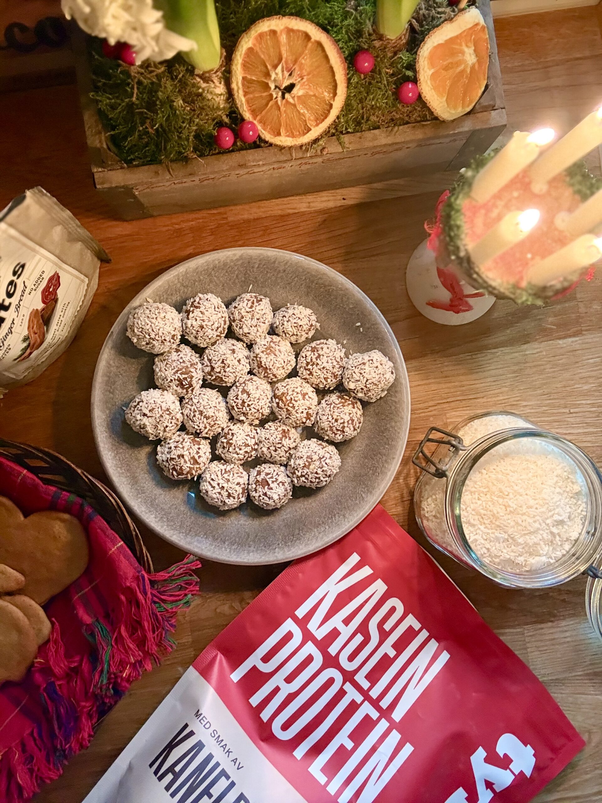 Proteinrika pepparkaksbollar