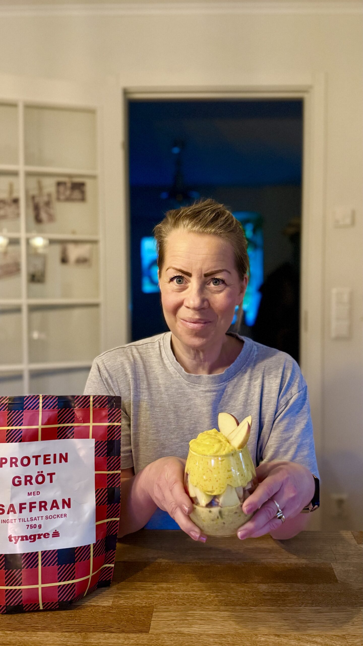 Karin Axelsson med saffransgröt