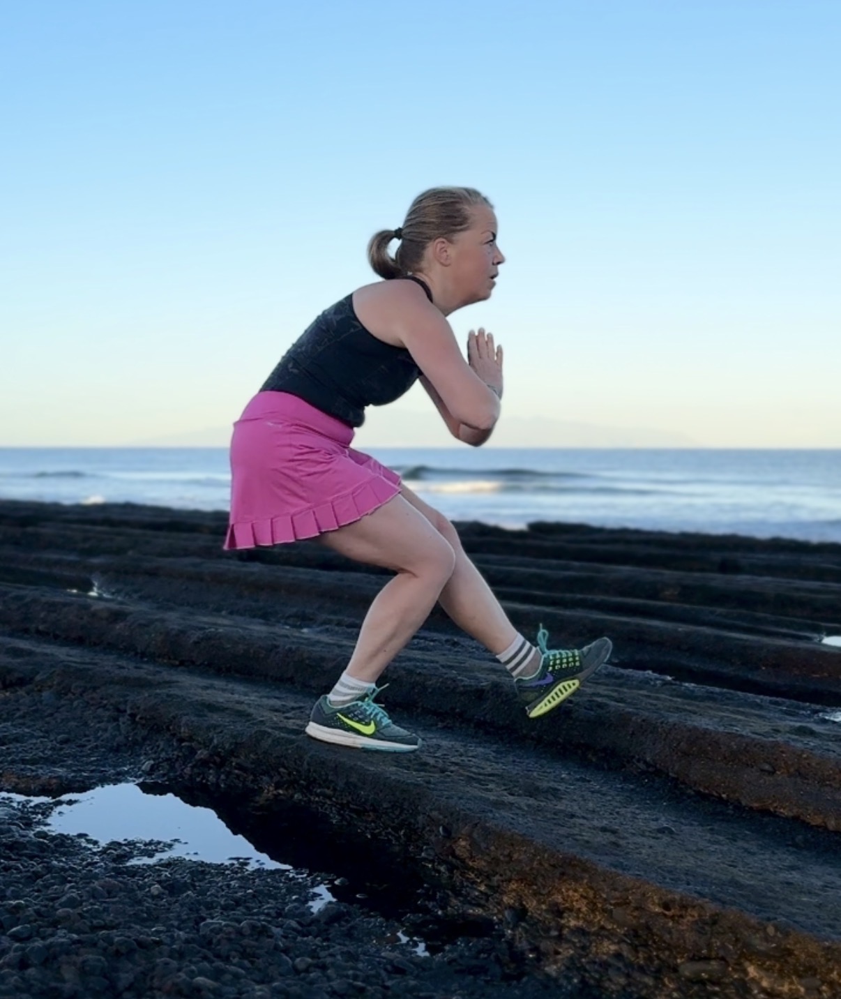 Knäböj på Teneriffa