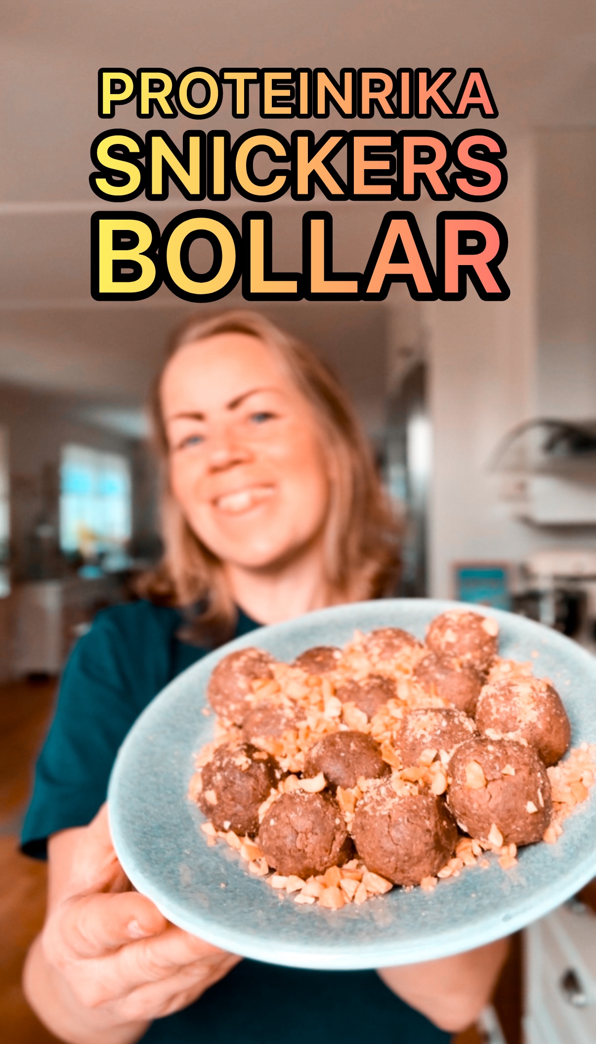 Proteinrika snickersbollar