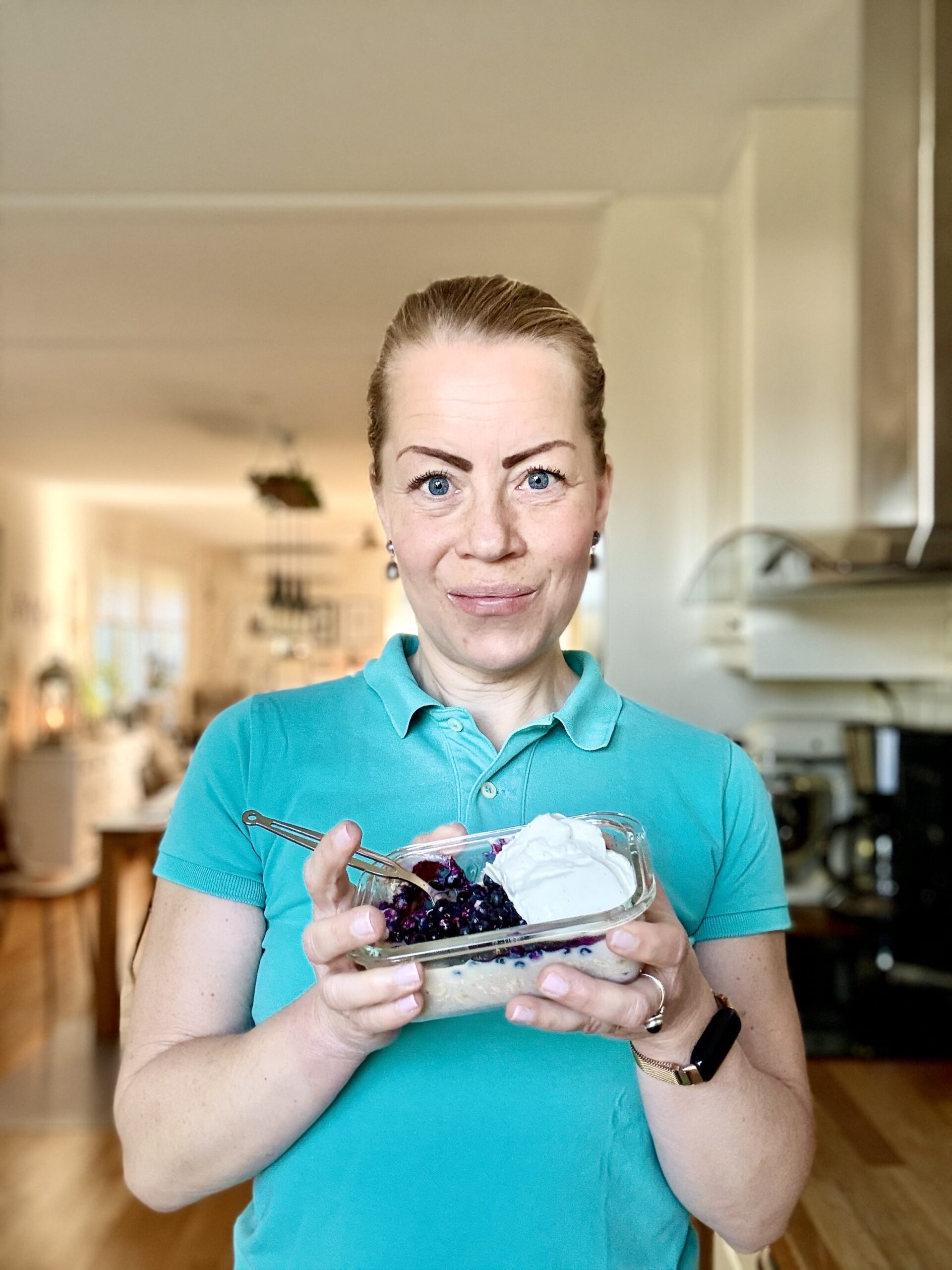 Overnight Oats blåbär