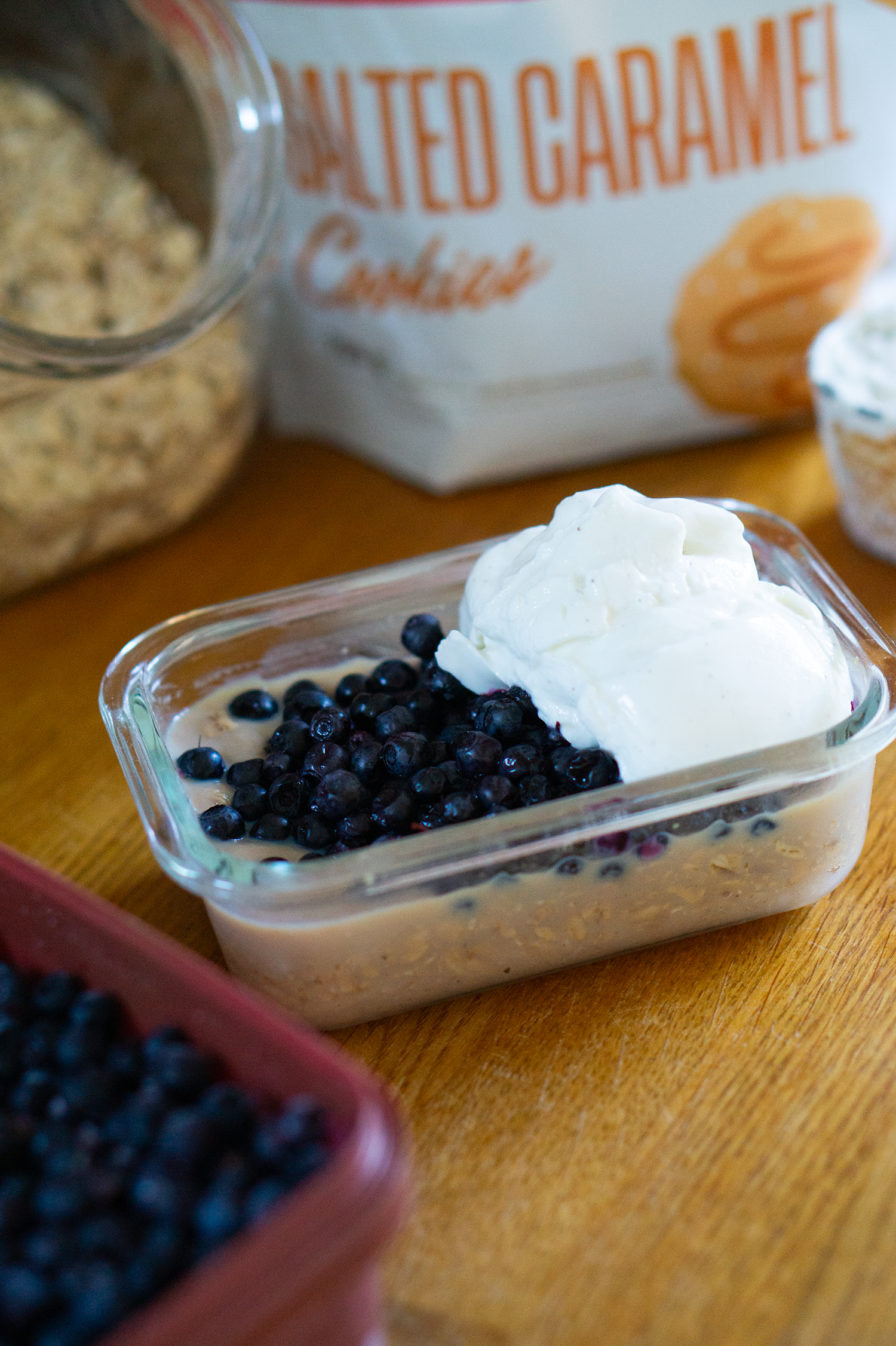 Overnight Oats blåbär