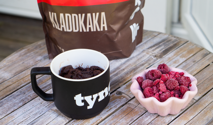 Mugcake med kasein från Tyngre