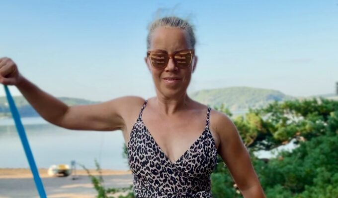Ortorexi - Karin Axelsson träning på strand