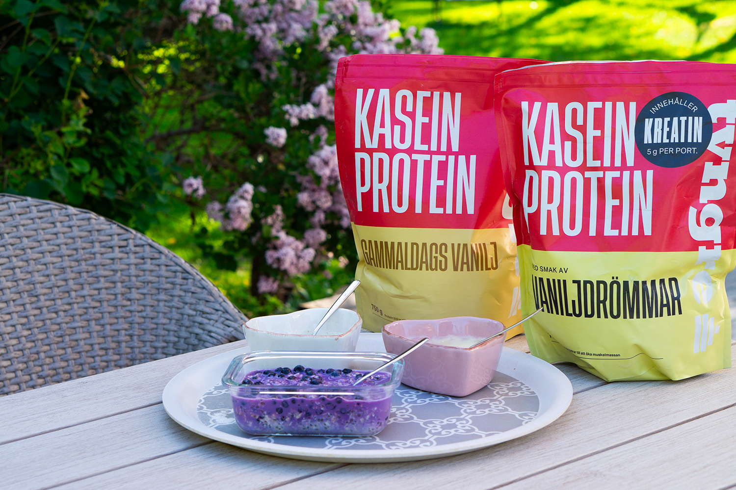 Tyngre kasein med vaniljsmak