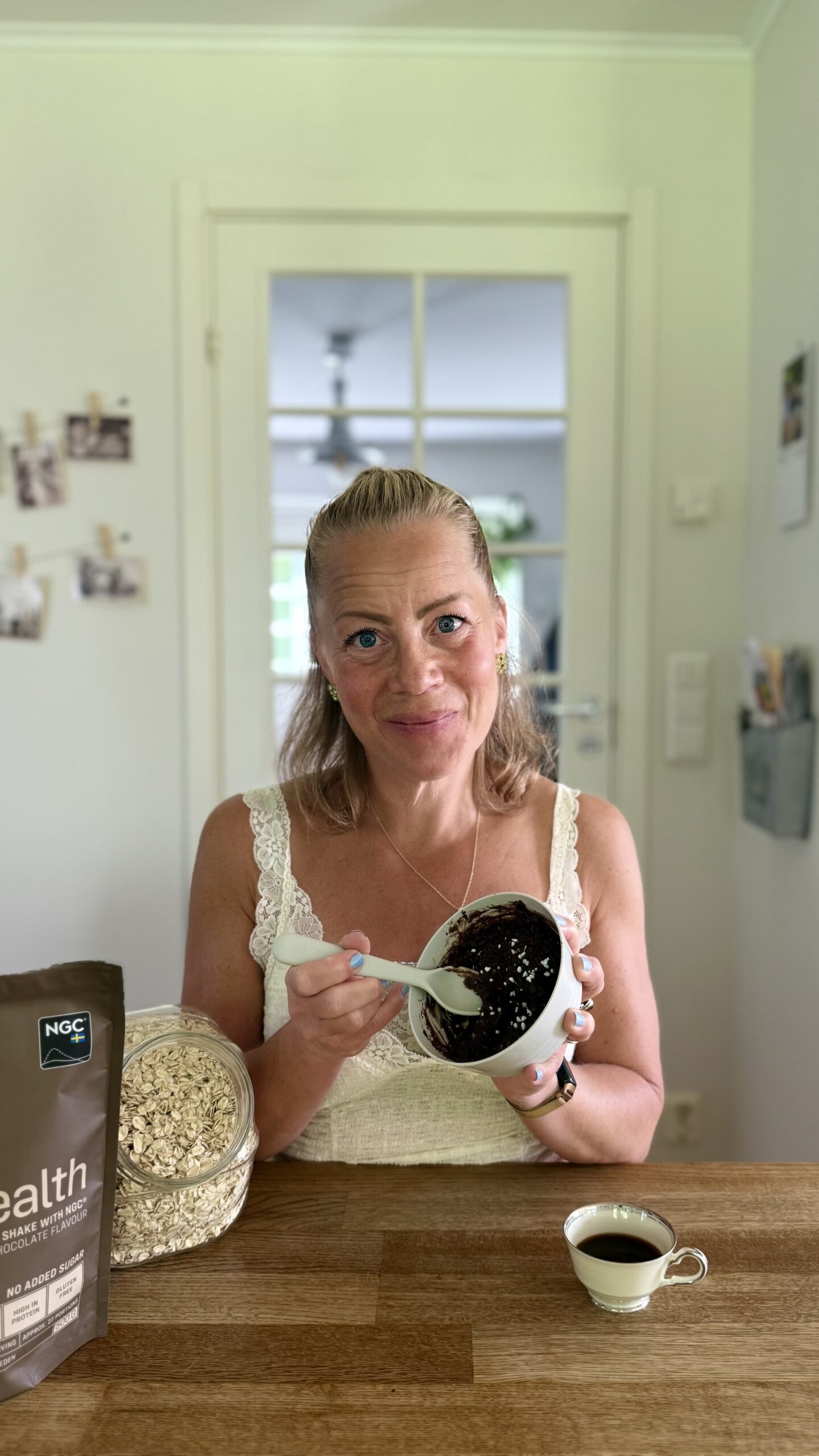 Karin Axelsson med chokladbollssmet