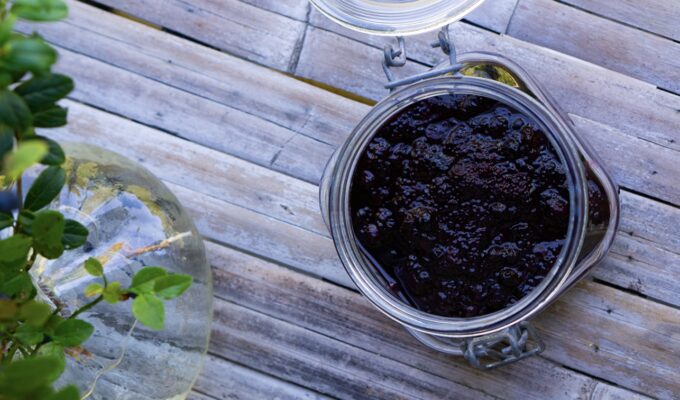 Blåbärssylt utan socker - recept