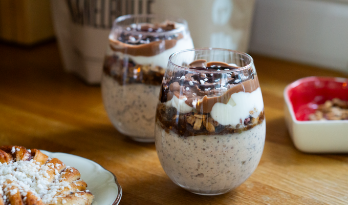 Chiapudding kanelbulle