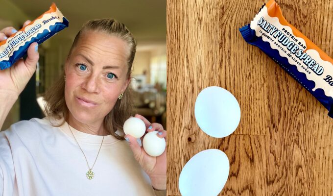 Vilket mellanmål är bäst av 2 ägg och en proteinbar?